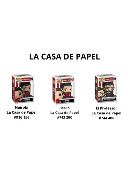 Funko pops La casa de papel