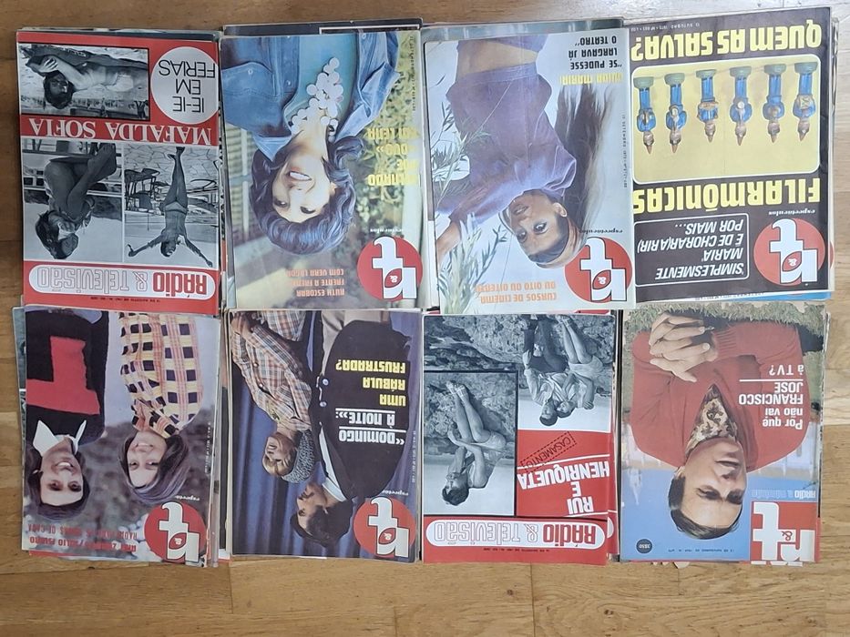 Revistas antigas televisão
