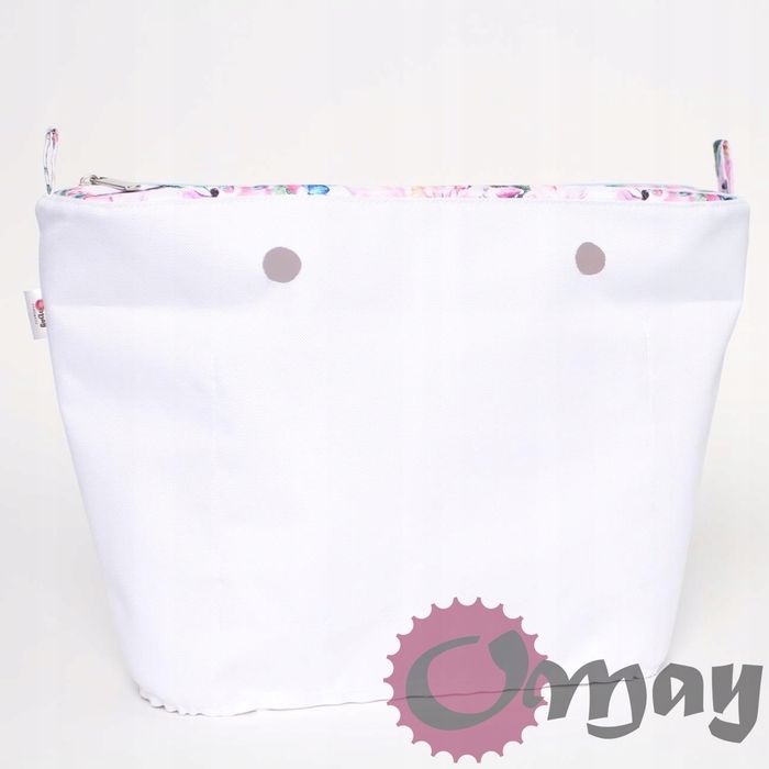 organizer OBAG STANDARD ogród pudrowy róż 2 kieszenie wkład OMAY
