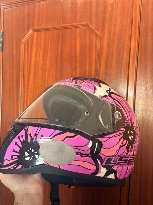 Capacete floral LS2