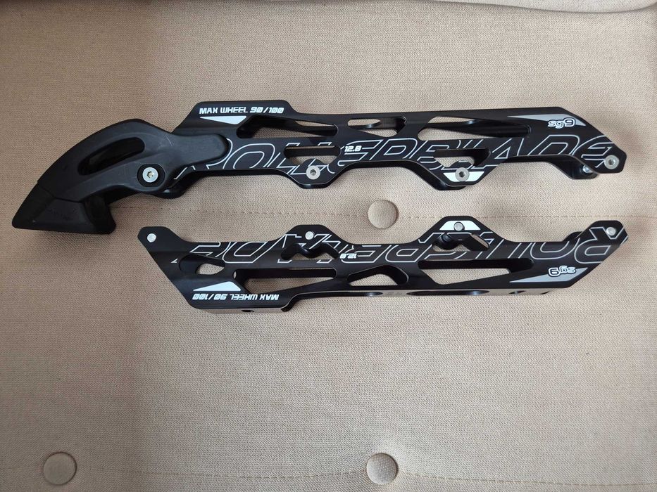Rollerblade Tempest 12.8 195mm – szyny 3x100/1x90 + koła 84A ABEC 7