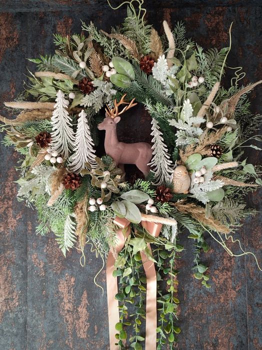 Wyjątkowy wianek zimowy - Zimowa Baśń