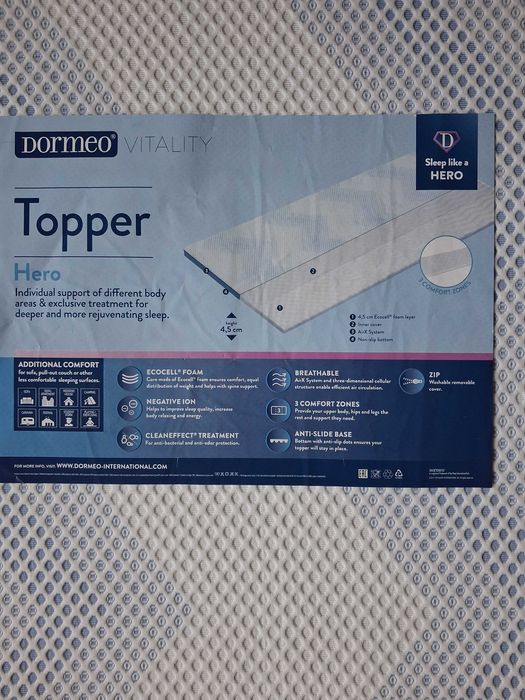 topper, materac nawierzchniowy 140 x 200