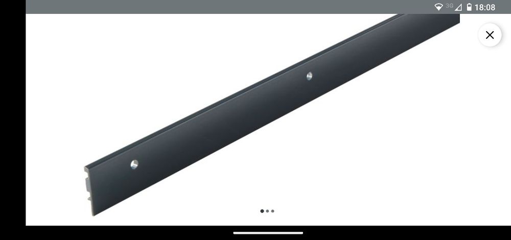 Listwa wykończeniowa tarasowa aluminiowa ,profil Areto Quick System