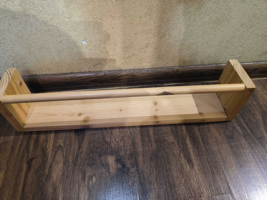 Półka na książki drewniana 55cm długości
