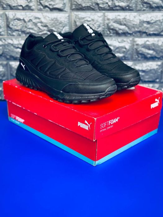 Термо Кроссовки мужские Пума / черные осенние кросовки Пума мужские
