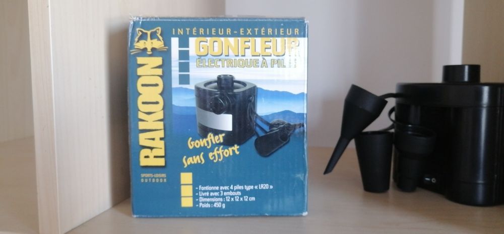 Bomba de ar a pilhas tipo D (4 pilhas)