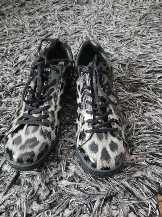 Buty Björn Borg szara panterka lakierowane