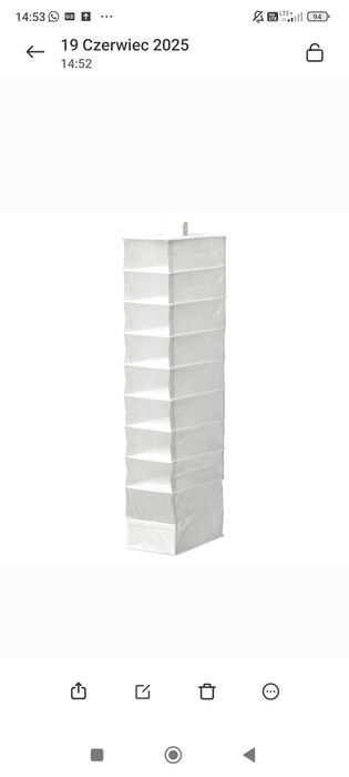 Komplet 3 półek IKEA SKUBB