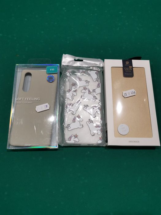 Komplet 3 sztuk etui plecki case futerał pokrowiec do Huawei P30