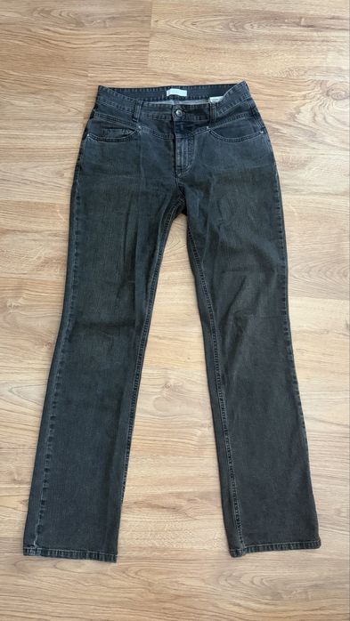 vintage czarne spodnie z krysztalkami MAC jeans