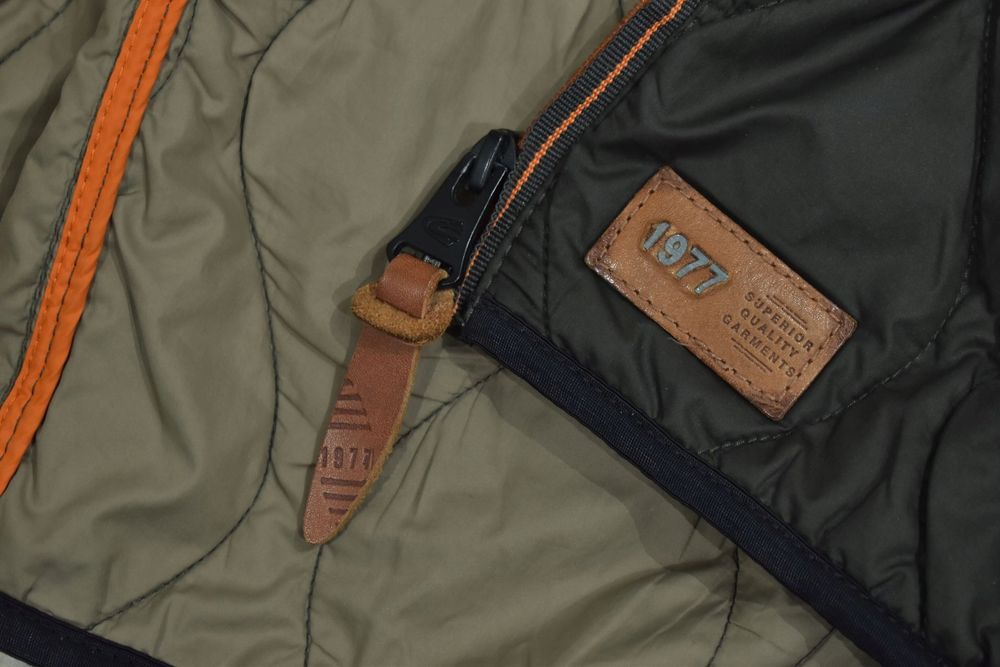 Camel Active Męska Ocieplana Pikowana Kurtka Khaki 48