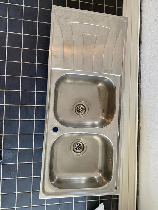 Lava louça duplo em inox cozinha