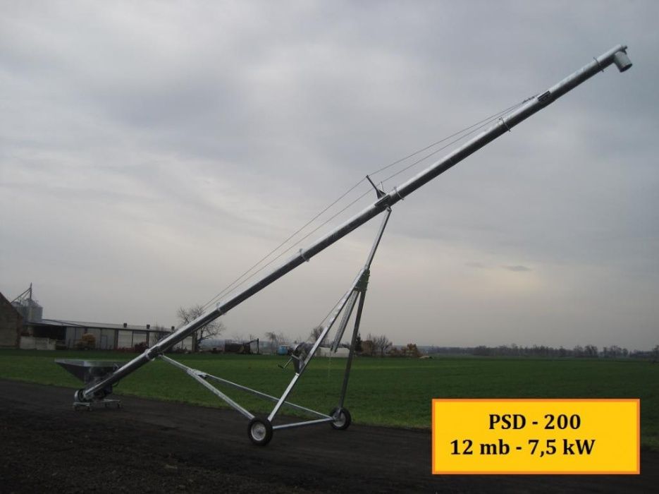 PRZENOŚNIK ŚLIMAKOWY FI 200 zasyp silosów 45t/h