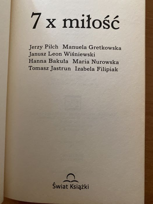 7x miłość. Pisarze polscy o miłości.