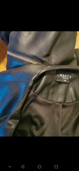 Ramoneska kurtka skórzana z ekoskóry r. 34 Mohito czarna