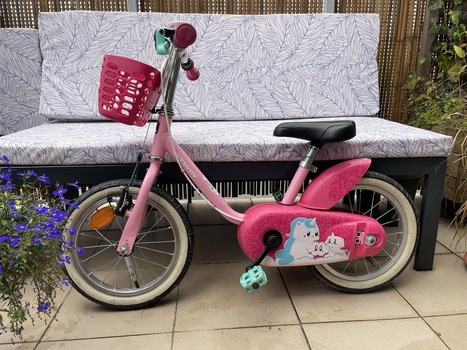 Rower dzieciecy 14 z akcesoriami do nauki jazdy