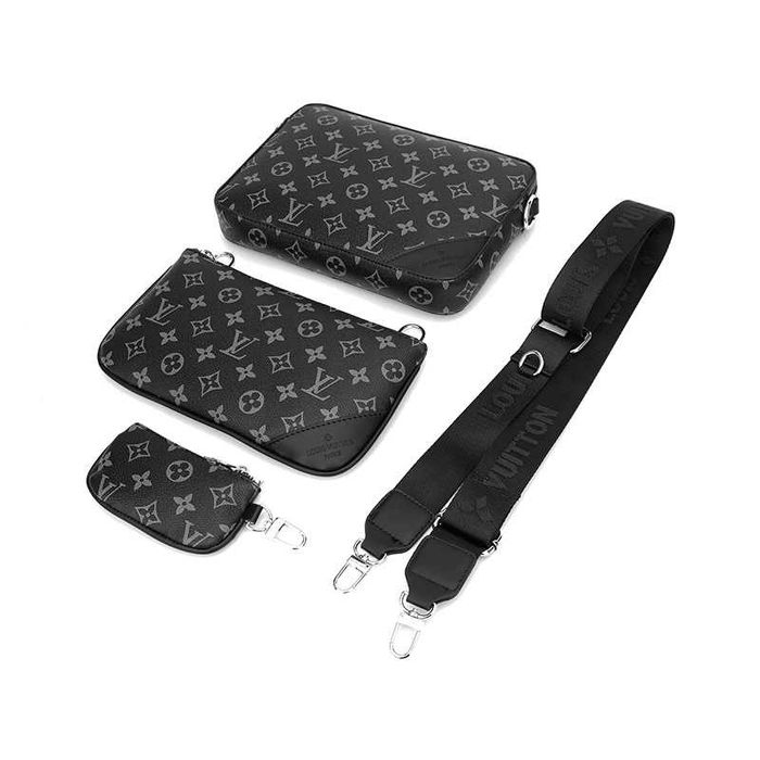 Сумка Мессенджер через плече LV - LOUIS VUITTON - сіра монограм