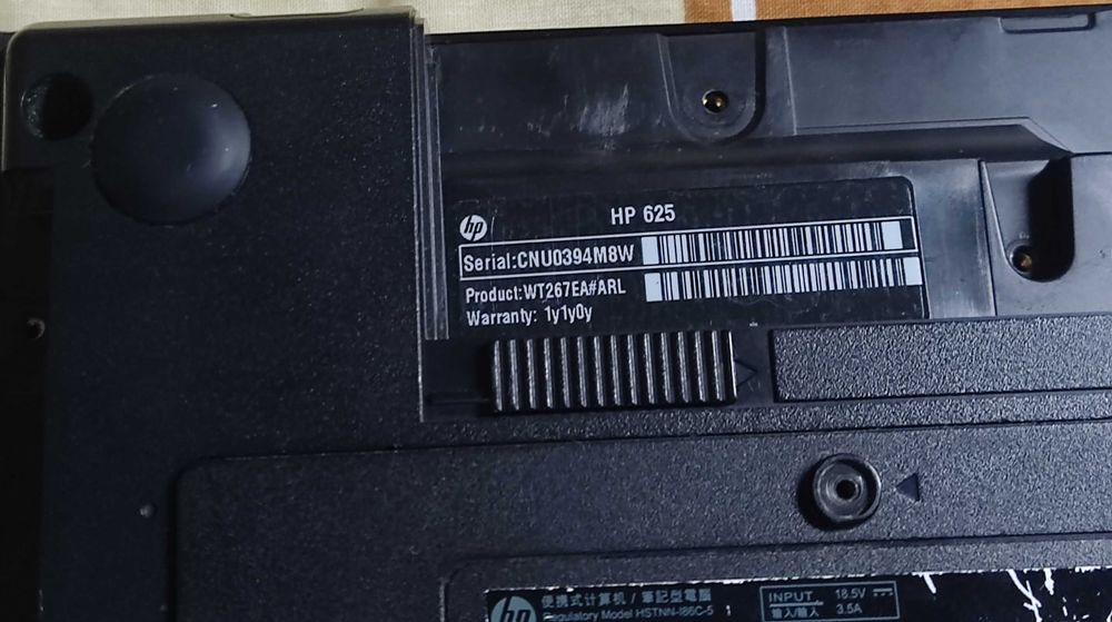 Корпус Ноутбука – HP 620 / HP 625 - (Всі частини в зборі)