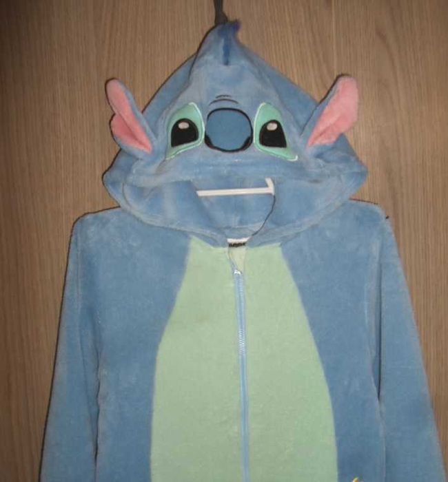 Кигуруми Стич пижама слип флисовый 10-11 лет рост 146