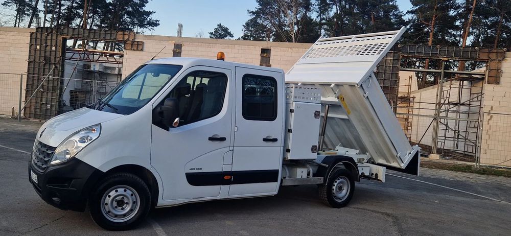 Renault MASTER KIPER BRYGADÓWKA 7 OSÓB KLIMA SKRZYN KJA DYSTRYBUTOR PALIWA NOWE OPONY  Master 2.3 125Km kiper brygadówka 7osób KLIMA Dystrybutor Kamera