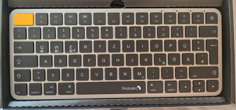 klawiatura ProtoArc K90-A (Multi-Device Backlit Bluetooth Mac Keyboard)  do Apple (Mac, iPad)