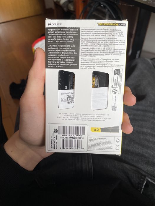 Memoria corsair vegeance 16gb