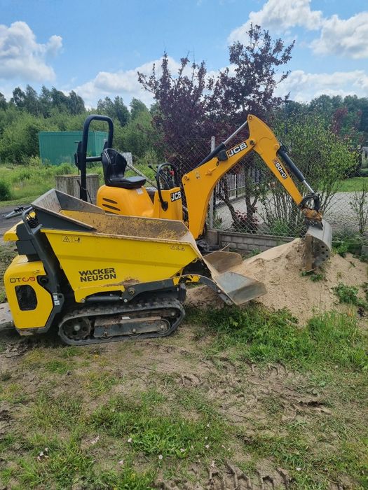 Wynajem ładowarka Bobcat s70,wozidło Wacker samozaładowcze,wiertnica