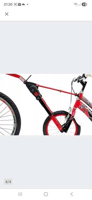 Hak rowerowy czerwony PERUZZO