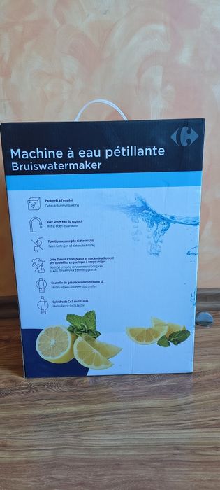 SodaStream Saturator do wody Carrefour  2 Cylindry CO2 + Butelka  fabrycznie nowy
