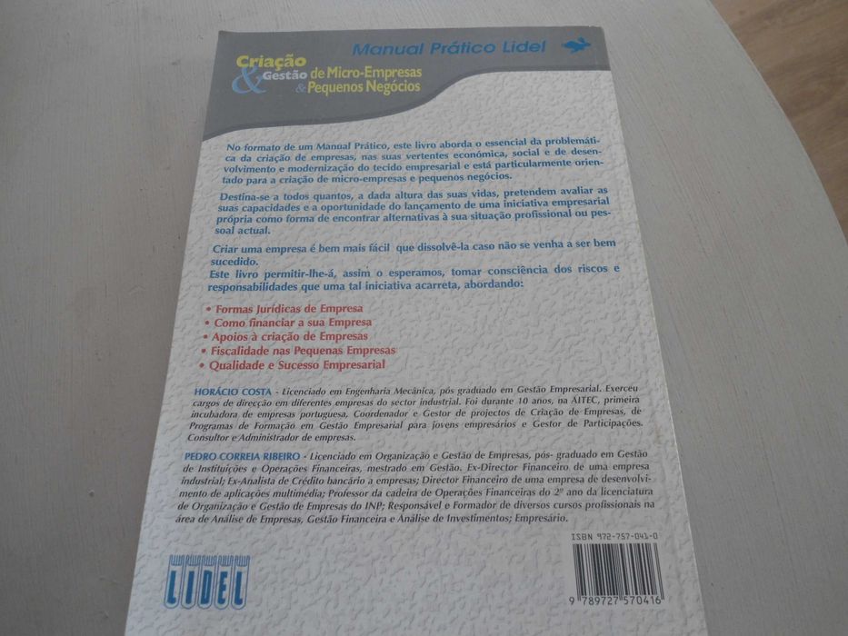 Criação de Micro-Empresas & Pequenos negócios de Horácio Costa e outro