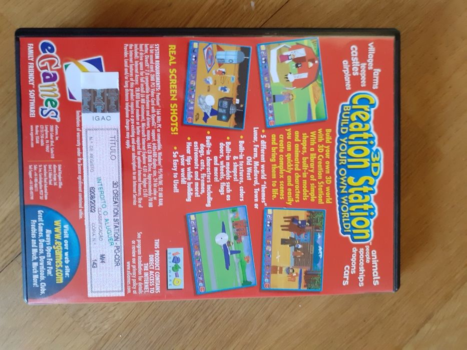Jogo infantil para PC - CREAT STATION*