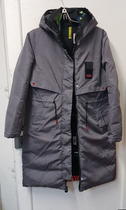 Куртка пуховик 2 стороння 50/52 хл