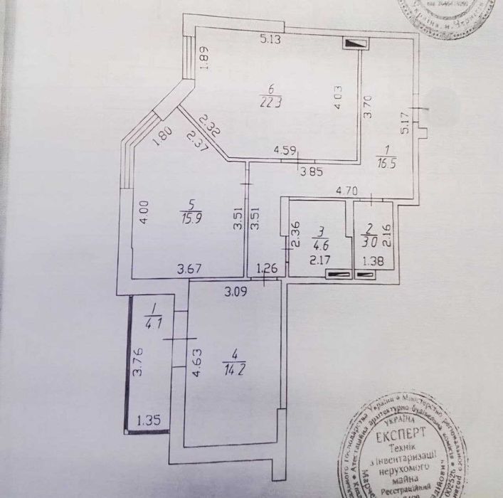 2-кімнатна квартира, площею 80.6 м²  ЖК KyivSky, Є-Оселя