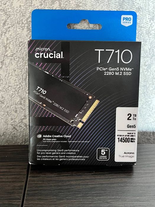 SSD Crucial T710 2TB PCIe 5.0 NVMe M.2 2280