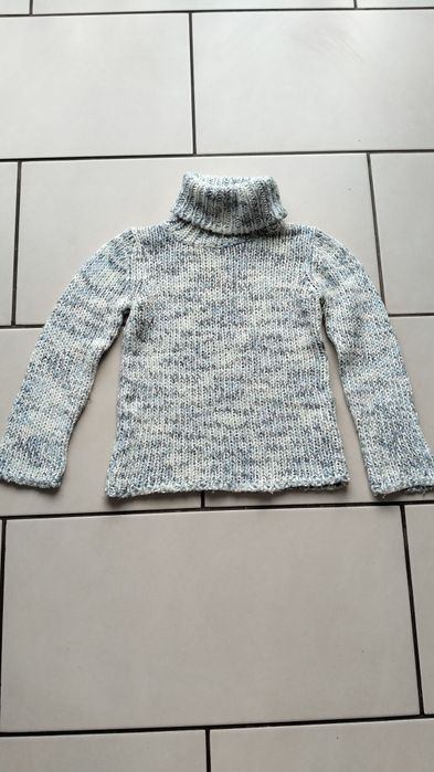 Sweter dziecięcy z golfem H&M rozmiar 122/128