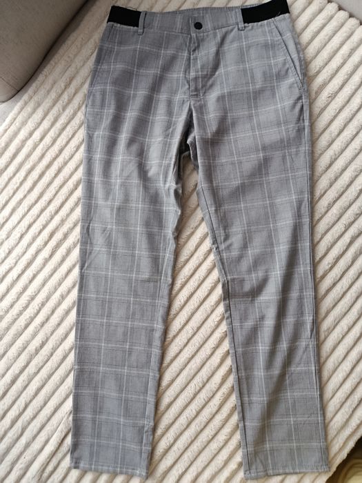 Spodnie w kratkę ZARA S Comfort slim