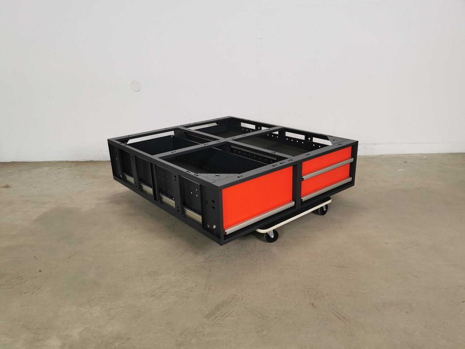 Szuflady dolne podłogowe do busa auta regał samochodowy serwisowy