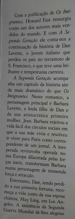 A Segunda Geração de Howard Fast