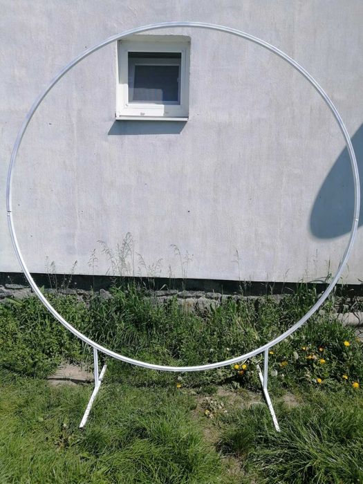 Круглий каркас для фотозони, каркас для банеру, банер