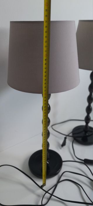 Conjunto de 1 candeeiro de teto e 2 candeeiros de mesa com abatjoures