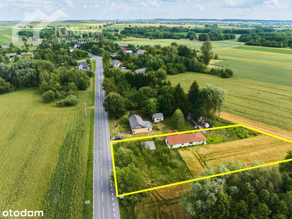 Dom wśród natury we wsi Krobonosz