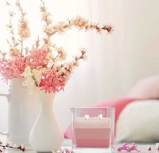 Ароматична свічка у стакані із триколірним наповненням Bispol Троянда