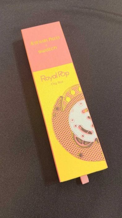 Swatch x AP Otg Roz SSX03J100N - Turkusowa tarcza, różowa obudowa