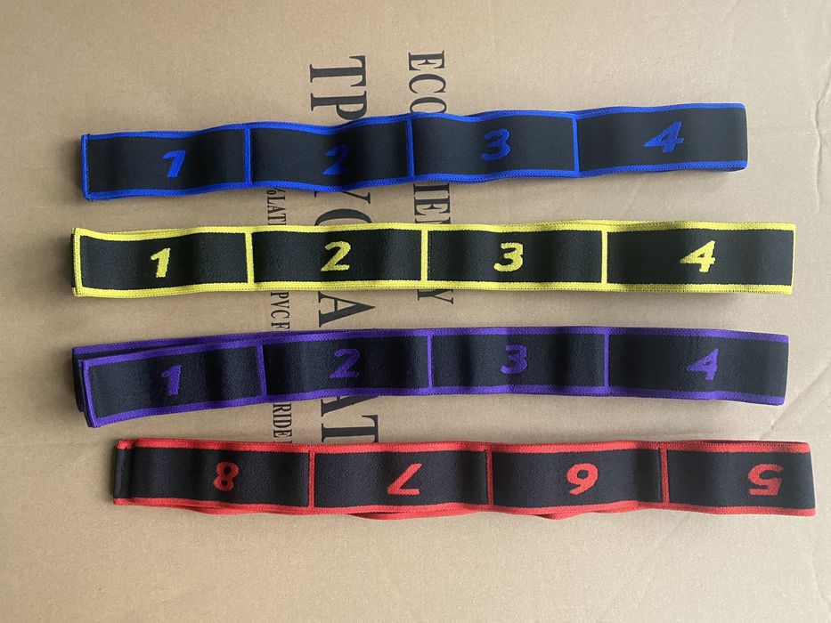 Лента, эспандер, резинка с петлями для розтяжки, фитнеса, танцев