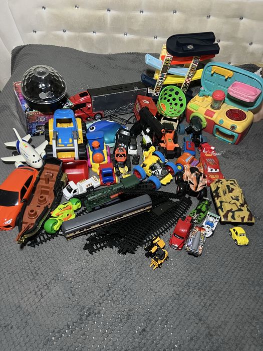 Великий лот, пакет, іграшки з нюансами, набір машинок, залізнична доро