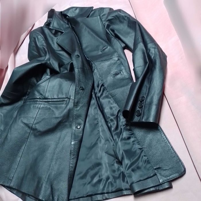 SPIRIT.кожа.Длинный пиджак-рубашка-куртка/можно и женщинам