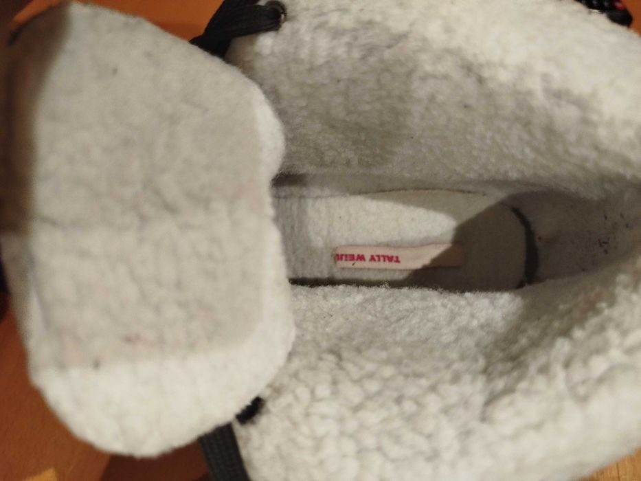 Botki zimowe na kożuszku czarne