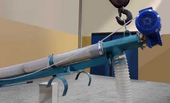 АКЦІЯГнучкий шнек для зерна, шнек безосевой, гибкий шнековый погрузчик