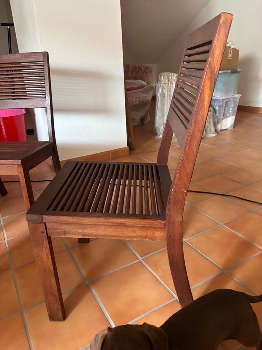 Conjunto de 4 cadeiras de jardim
